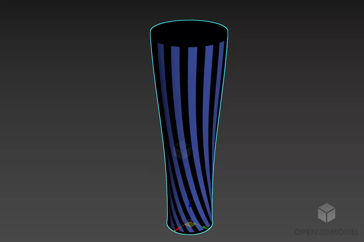 Vase Decorative Cup Shape 3d model Vase Decorative Cup Shape 3d model