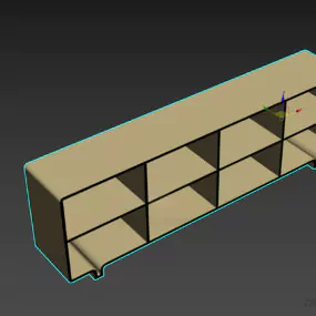 Low Locker Rack 3d model