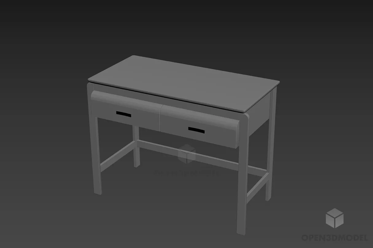 Elegant Round Stool Table 3d model