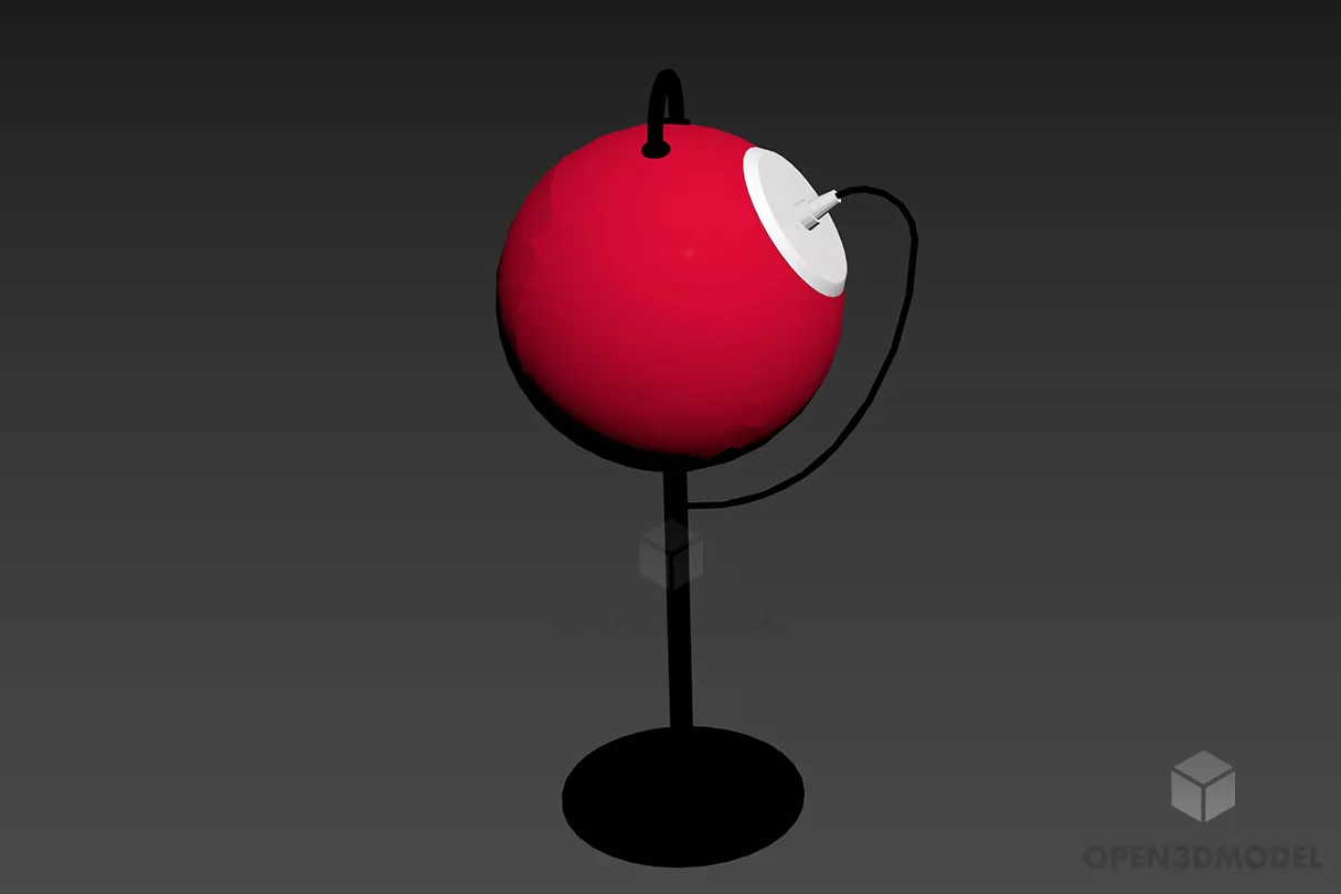 Pendant Lamp Cubic Square Glass Shade 3d model
