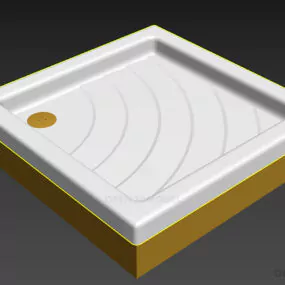 Shower Equipment Floor 3d model