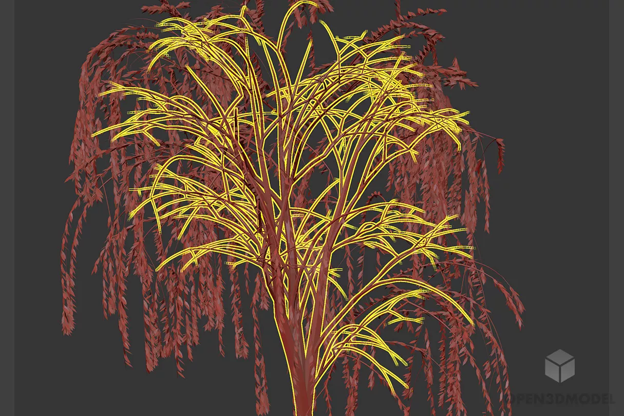 Large Willow Tree 3d model Large Willow Tree 3d model