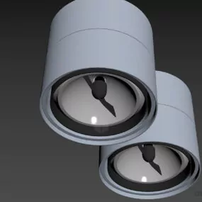 Ceiling Lamp Two Shade 3d model
