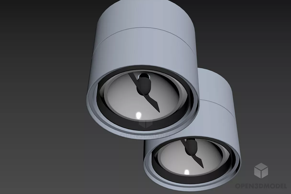 Modernism Curved Lamp 3d model