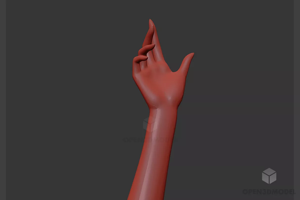 Figurine Human Hand 3d model Figurine Human Hand 3d model