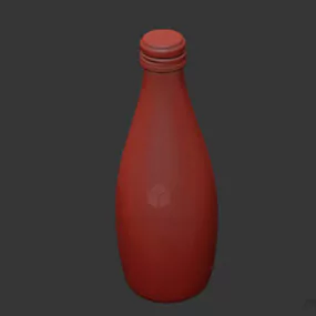 Soda Water Bottle 3d model