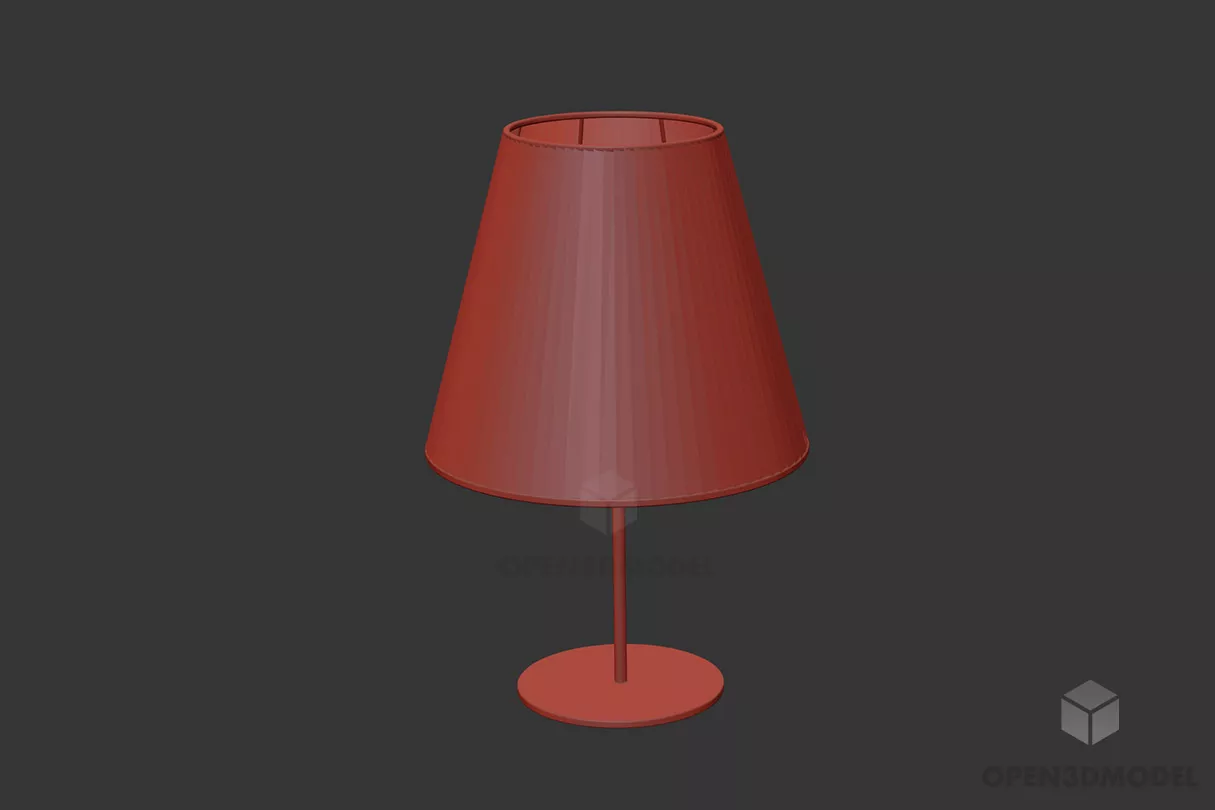Walnut Table Antique Style 3d model