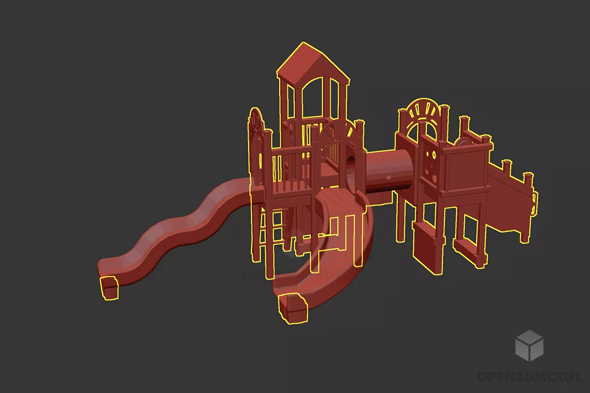 Single Fire Extinguisher 3d model