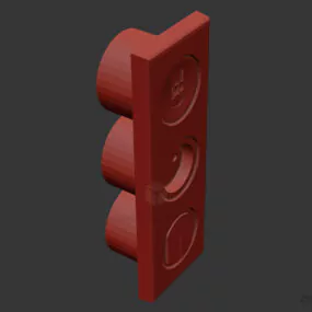 Vertical Electric Switch 3d model