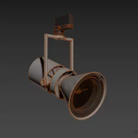 Ceiling Studio Lamp Angle Shot 3d model