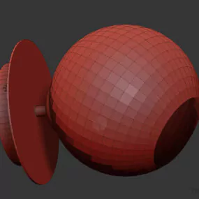 Sphere Sconce, Lamp Wall Mounted 3d model
