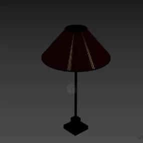 Hotel Table Lamp With Steel Base 3d model