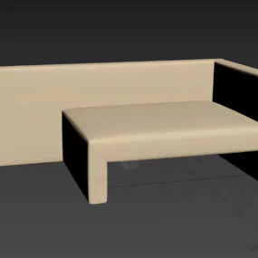 Corner Armchair Sofa Textile 3d model