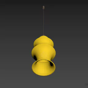 Glass Luster Lamp 3d model