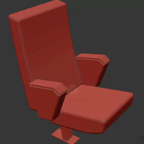 Hair Salon Leather Chair 3d model