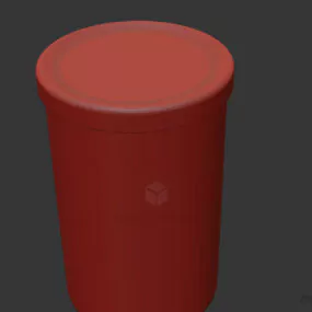 Glass Beans Jar 3d model