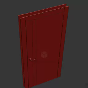 Apartment Door With Handle 3d model