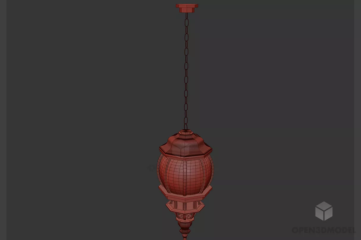 Ceiling Antique Lamp Sphere Bulb 3d model Ceiling Antique Lamp Sphere Bulb 3d model