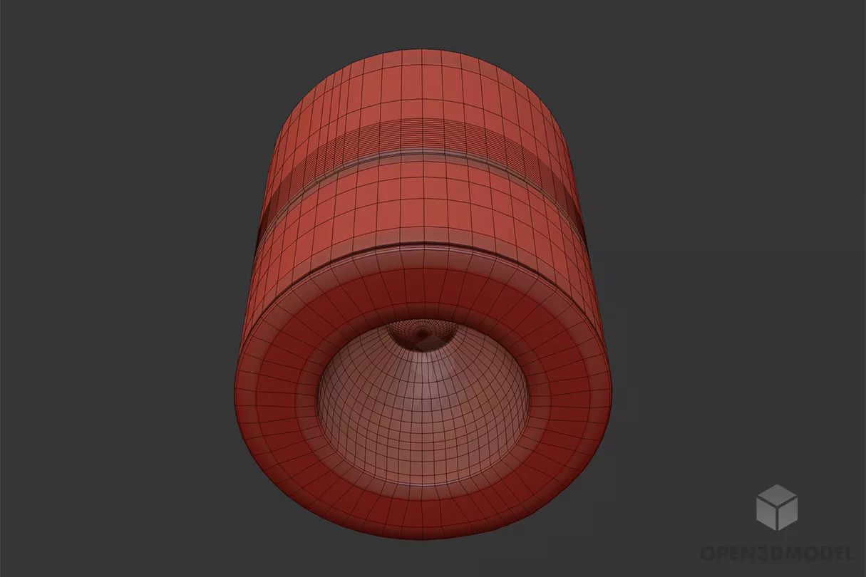 High Floor Lamp Crystal Square Shade 3d model