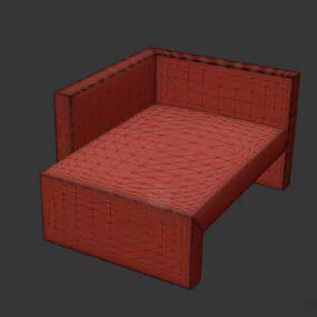 Corner Armchair 3d model