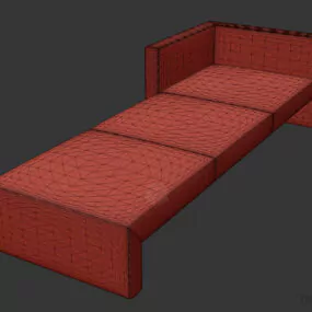 Corner Sofa Three Seat 3d model
