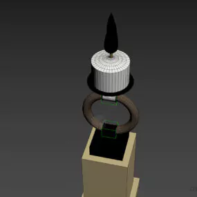 Decorative Candlestick Lighting 3d model