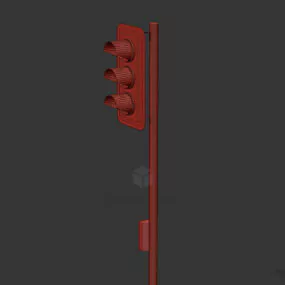 Traffic Light Wrought Iron 3d model