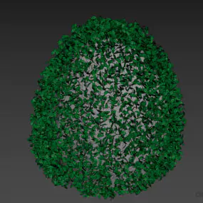 Sphere Bush Frontdoor 3d model