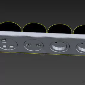 Wall Mounted Socket 3d model