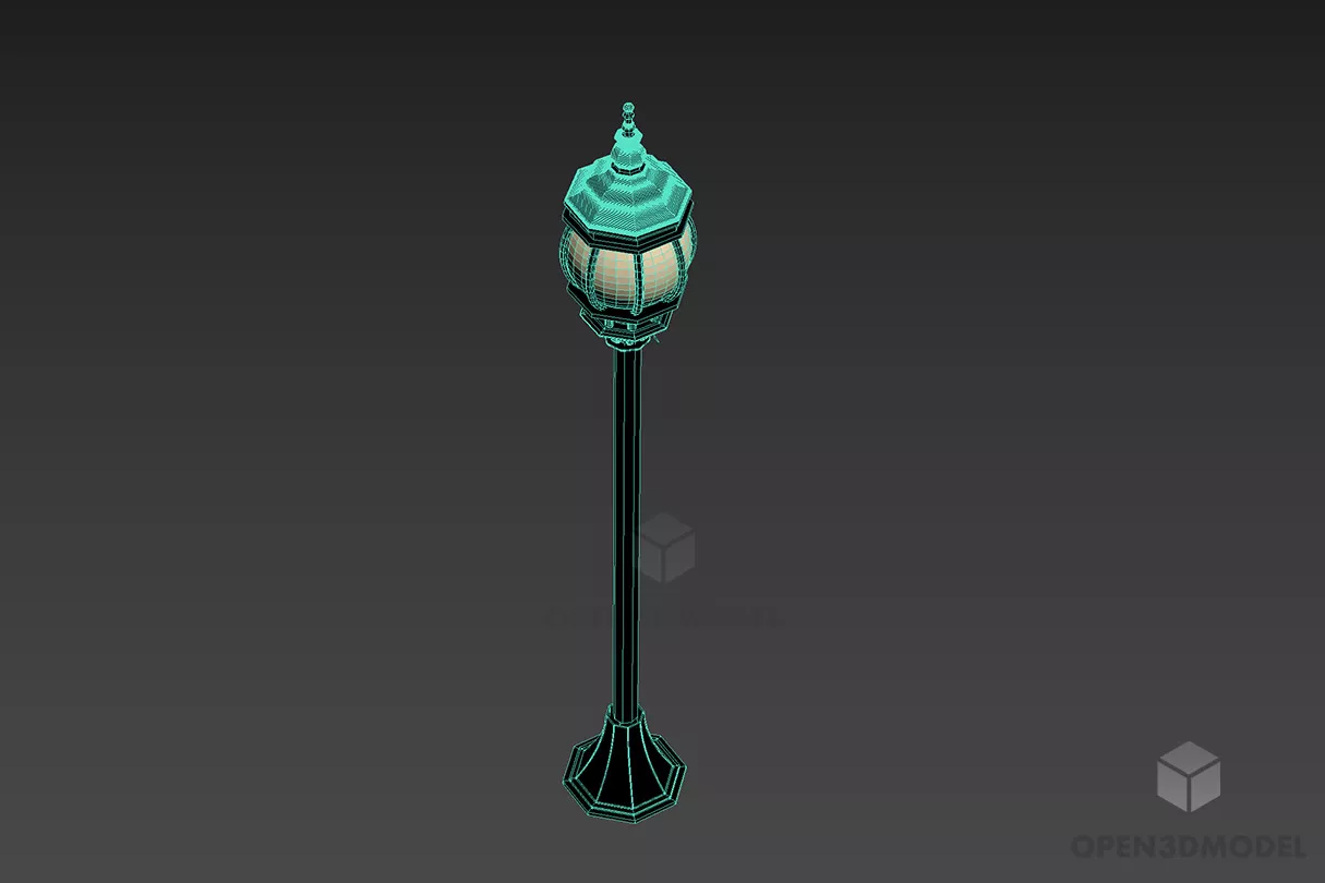 Pendant Lamp With Four Shades 3d model
