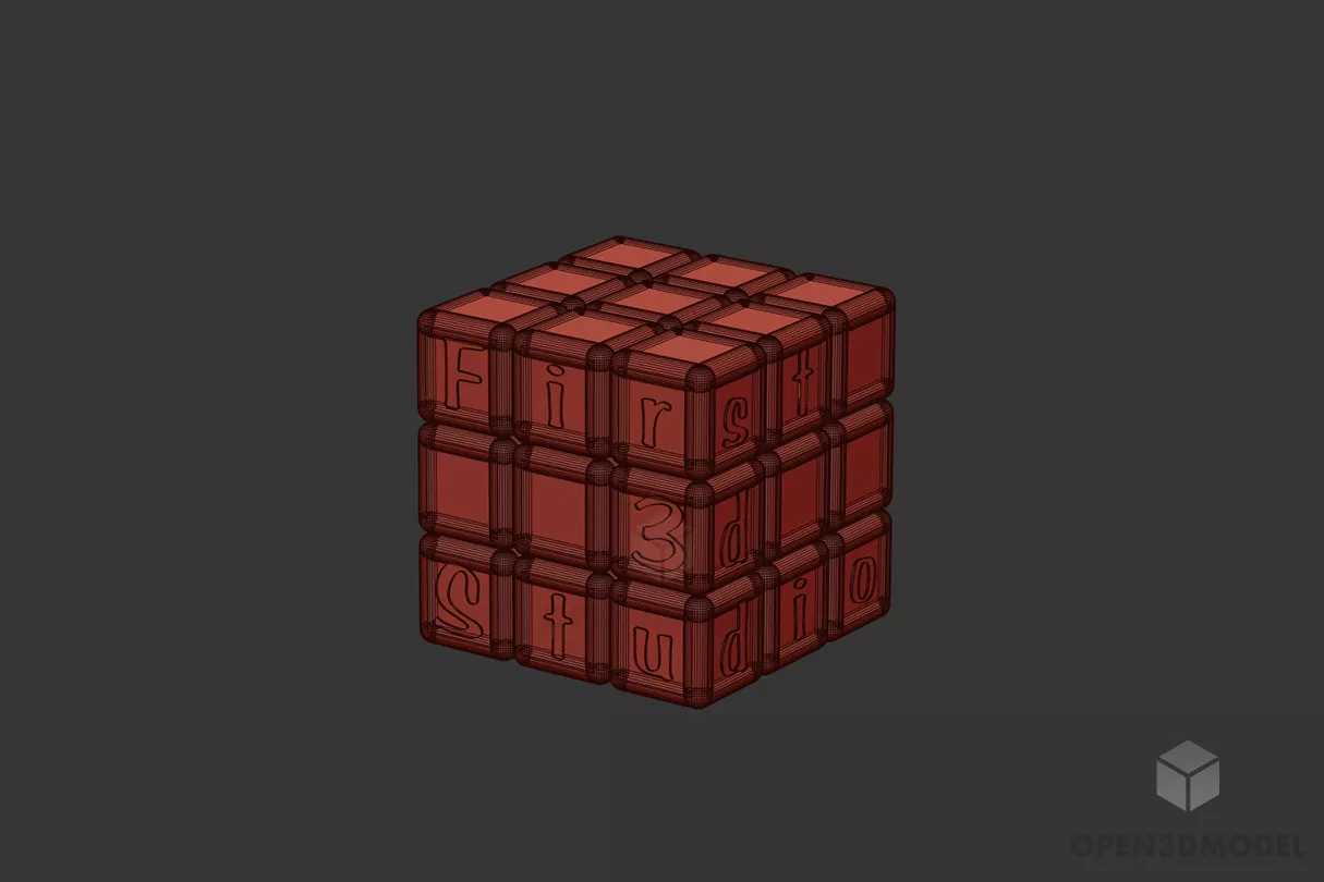 Cube Lego Toy 3d model Cube Lego Toy 3d model
