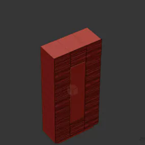 Tall Glasscase Cabinet 3d model