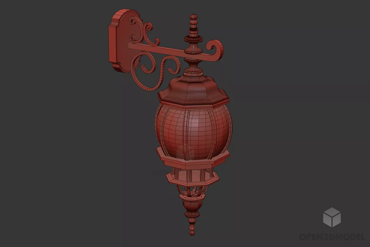 Transparent Cylinder Shade Table Lamp 3d model