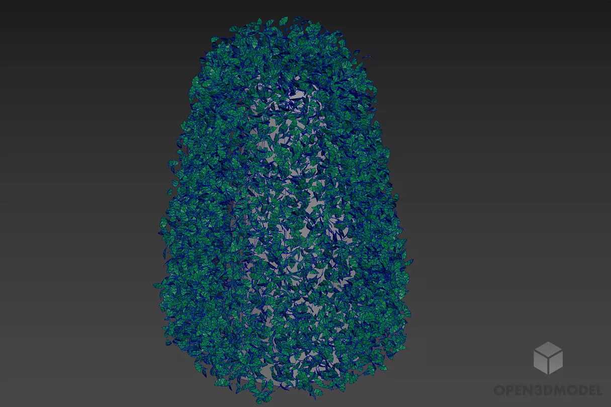 Low Poly Bush 3d model