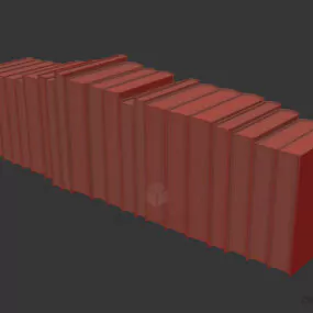 Books Old Label 3d model