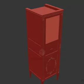 Tall Locker Boutique Furniture 3d model