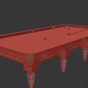 Green Billard Table 3d model