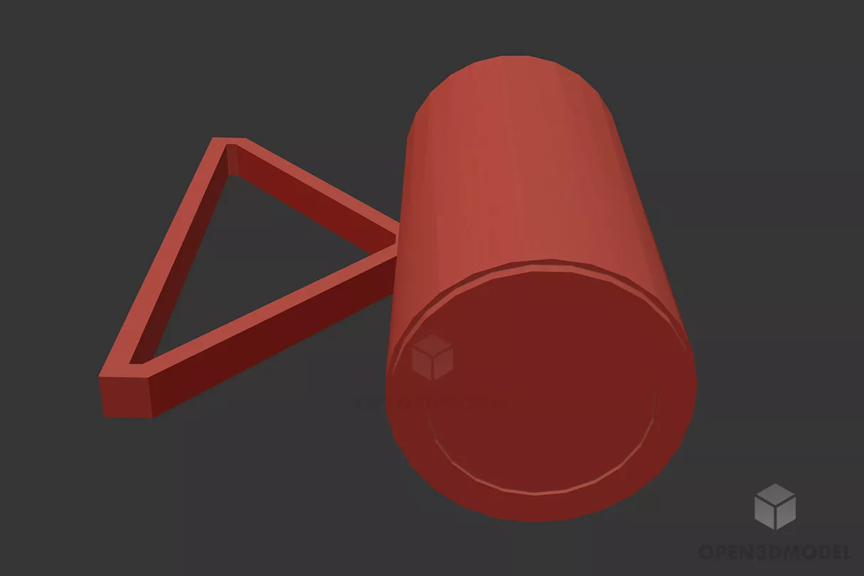 Crystal Square Shade Table Lamp 3d model