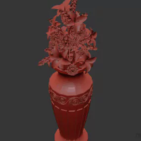 Craft Vase Decoration 3d model