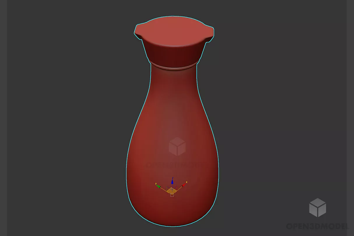 Set Of Dual Jar Glass 3d model