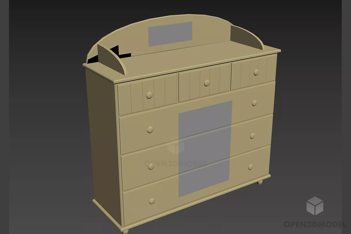 Boutique Locker Raffaello 3d model