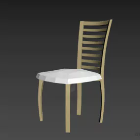 Single Chair For Restaurant 3d model