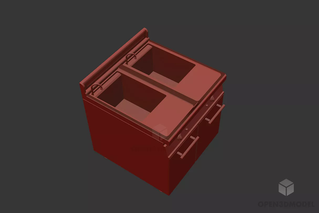 Household Sink Ceramic 3d model