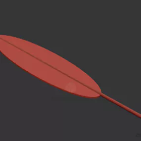 Colorful Feather 3d model