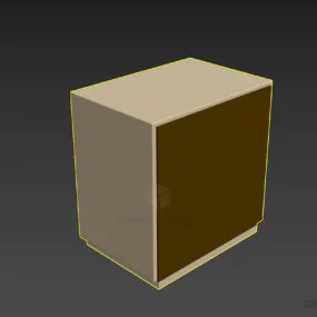 Nightstand White Paint 3d model