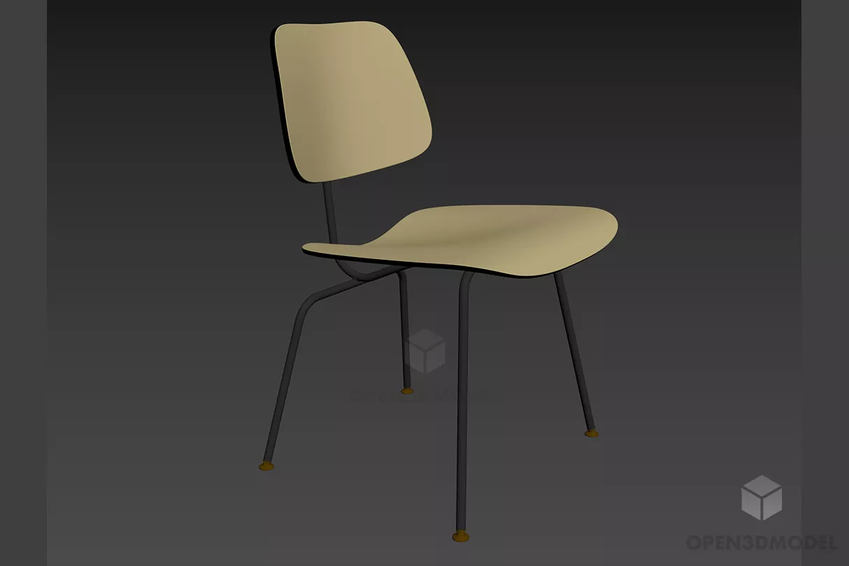 Modernism Wood Chair Henr 3d model