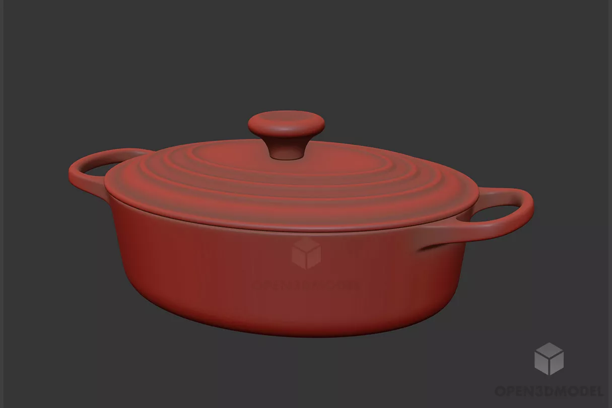 Aluminum Pan 3d model