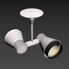 Studio Lamp, Dual Spot Light 3d model