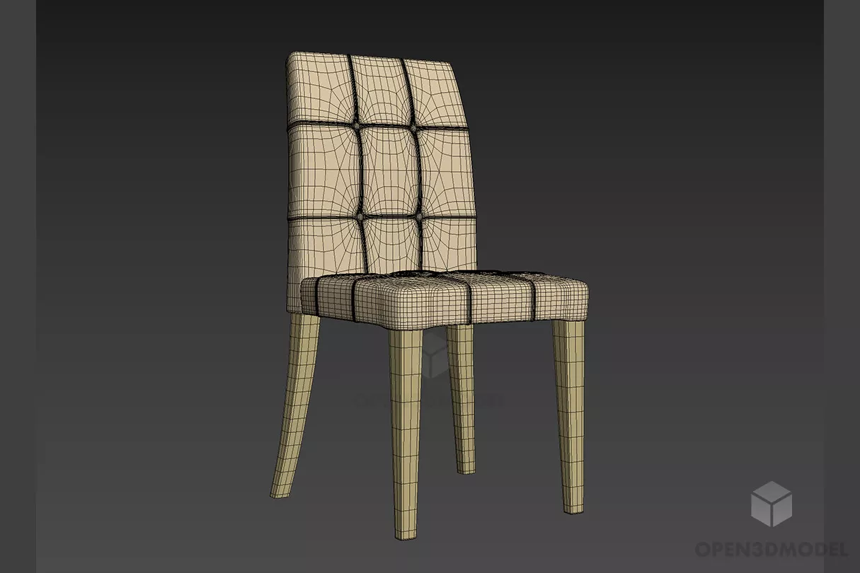 Polygon Bar Chair 3d model