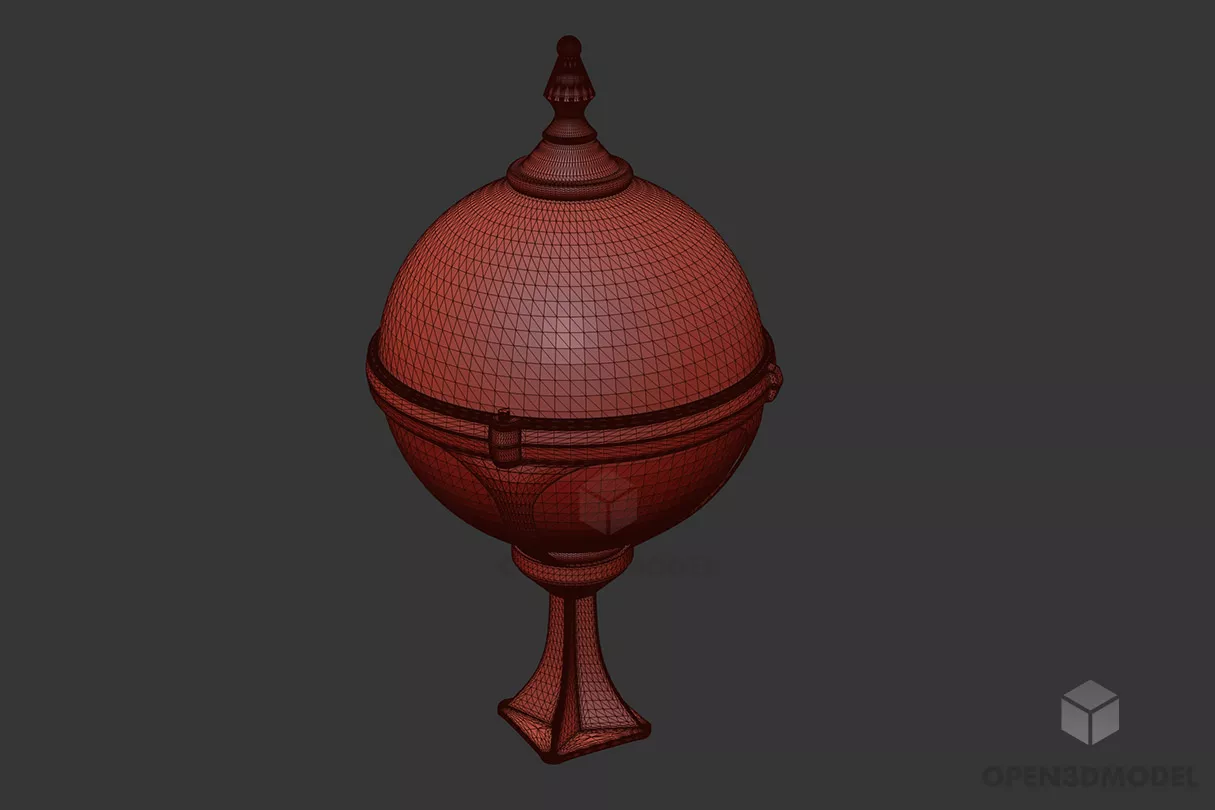 Torchere Floor Lamp Lego Blocks Shade 3d model